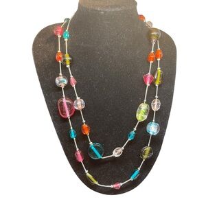 Colorful Glass Bead Necklace